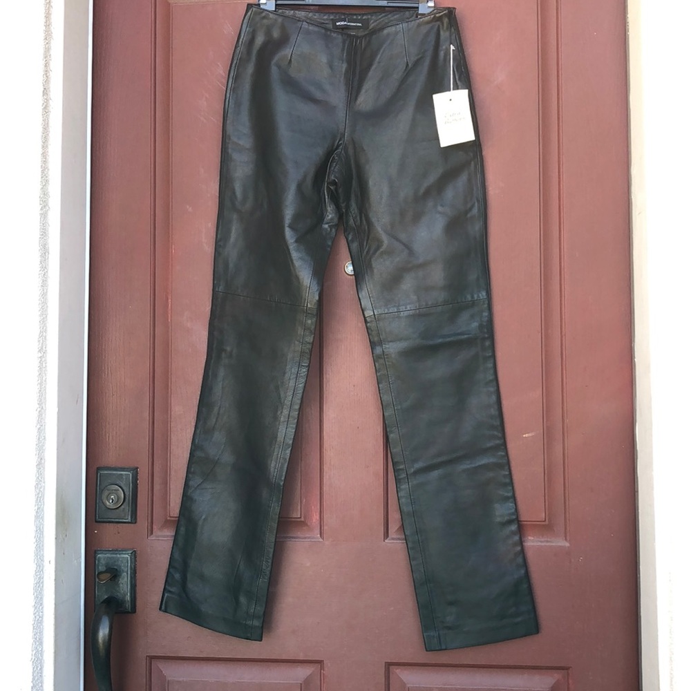 MODA International Genuine Leather Pants